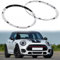 2 Stück Mini Scheinwerfer-Zierring Auto Ersatz kompatibel mit Mini Cooper F55 F56 F57 2014–2021, OEM 51137300631,51137300632,51712355791,51712355798