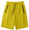 QJDFLL Short d'été décontracté pour Femme, léger, Taille Moyenne, avec Poches, pour Le Quotidien, Le Sport, la Course, Les Vacances, l'escalade, Confortable, Extensible, Respirant (Yellow, M)