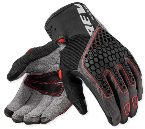 REV'IT! Revit Mangrove 2 Motorradhandschuhe, grau/rot, L