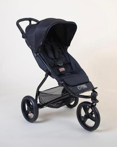 Mountain Buggy Swift Heritage V4 Kinderwagen - Caviar Schwarz - Leichter 3-Rad-Buggy