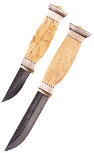 Finnenmesser - Wood-Jewel - 23K Doppelmesser Kaksoispuukko - Jagdmesser Outdoor Messer