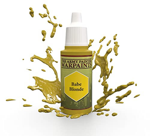The Army Painter | Warpaint | Babe Blonde | Hochpigmentierte Acrylfarbe auf Wasserbasis, W65 x L72