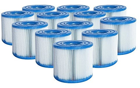 Intex 29007 Kartuschen Typ h, Höhe 10 cm, Durchmesser 9/3 cm, 12 Stück