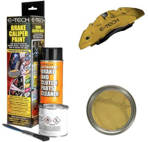 DIY & Tools High Strength Heat Resistant Car Engine Bay Wheel Brake Caliper Paint (Gold)