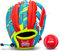 Franklin Sports Air Tech Baseball Glove with Ball - Tee Ball - Soft Air Tech Foam - Royal/Red