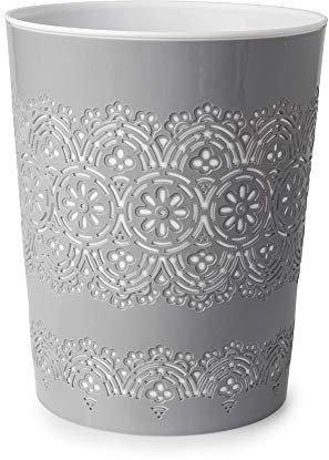 Canyon 9 Litre Flora Waste Container Basket Storage Bin for Office Room Bathroom Usage (Grey)