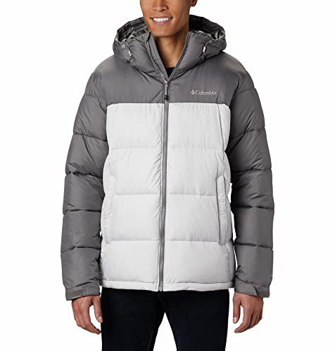 Columbia Pike Lake Hooded Jacket, Doudoune À Capuche Homme, Nimbus Grey/City Grey, Taille XL
