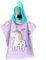 Badeponcho mit Kapuze Kind Poncho Handtuch, Chickwin Kinderhandtuch Strand Schwimmen Bad Kapuzenhandtuch Bademantel Zum Wechseln für Jungen Mädchen (Lila Einhorn,60x80cm)