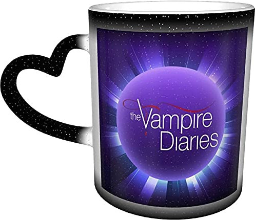 The Vampire Diaries Coffee Cup Magic Sensitive Heat Mug Color Changing Mug in The Sky Cool Coffee Mug Milk Tea Cup Personalized Gifts for Family Lovers Friends