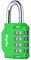 Candado Combinacion, Diyife Impermeable Candado Taquilla, Candado Seguridad 4 Dígitos, Candado para El Casillero del Gimnasio Escolar, Archivadores, Caja De Herramientas,Cerca, Cerrojo(Verde)