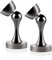 KOLAKO Door Stops, Magnetic Door Stopper for Bottom of Door, Brushed Stainless, Heavy Duty Floor Wall Mount Magnet Soft Door Catch Holder Magnetic Doorstop with Screw