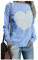 HEYPORK Damen Herbst Winter Warm Bequem Pullover Casual Mode Strickjacke Strickpullover Frauen Strickwaren lieben Mode Pullover Pullover(Blau, XL)