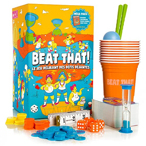 SAVANA Mega Pack Beat That et Extension - Le Jeu Délirant des Défis Déjantés - dès 8 Ans - 240 Défis à Relever en Famille ou Entre Amis - Jeu de Société de 2 à 8 Joueurs