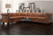 Tidyard Kunstleder 6-Sitzer Ecksofa Chesterfield Sofa Polstersofa Loungesofa Wohnzimmersofa Couch L-Form 260 x 205 x 73 cm Weiss/Braun
