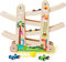 Kugelbahn Autos Holz ab 1 Jahr|Auto Rennbahn Holz Spielzeug,Montessori Holz Autorennbahn Holzspielzeug 1 2 3 4 Jahre |Perfektes Kinderspielzeug aus Holz Geschenk für Jungen und Mädchen