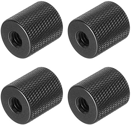 PATIKIL 4Pack Mikrofonstativ Adapter 1/4 bis M6 Buchse Kamera Schraube Gewinde Adapter für Mikrofon Stativständer Schwarz
