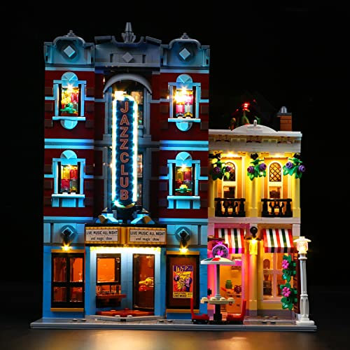 LocoLee Led Licht Set Kompatibel mit LEGO Jazz Club, Led Beleuchtungs Set Compatible with LEGO 10312 Jazz Club - Nur Lichter Set, Kein Modell (Standard Version)
