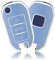 OFFCURVE Schlüsselhülle Autoschlüssel Hülle, Schlüsselcover Schlüsselgehäuse Schlüssel Schutzhülle Passt für Peugeot 208 307 308 407 508 2008 3008 5008 Traveller Citroen C3 C4 C4L C5 DS6 Picasso Ople