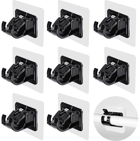 8pcs Ganci Per Tende Senza Bucare Ganci Tende Senza Forare Ganci Tende Senza Forare Adatto per Cucina Tenda, Bagno, Camera Da Letto
