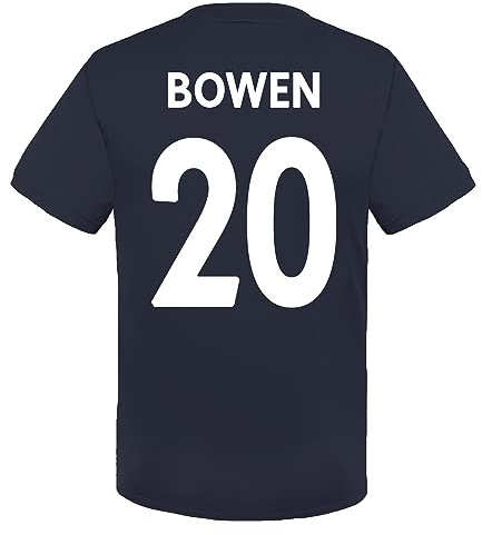 West Ham United FC Boys Bowen 20 Poly T-Shirt Navy 12-13 Years
