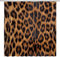 AALAYA Duschvorhang 120x180 cm Leopard, aus Stoff Polyester Waschbar Anti Schimmel Gelb Shower Curtains, Duschvorhänge Curtains mit Haken