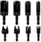 Bestgle 8 stück zapfenbohrer set 1/4 zoll sechskantschaft holz plug cutter bohrer set rundschaft kohlenstoffstahl klaue konisch bohrer set fräser holz plug bits für holzbearbeitung