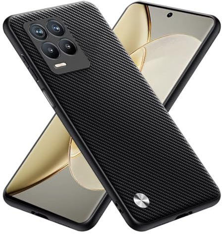 RankOne Hülle kompatibel mit Realme 8 / Realme 8 Pro (6.4), Stoßfeste Silikonhülle Handyhülle - Kevlar