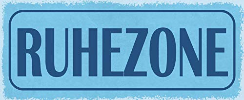 Ontrada Holzschild 27x10cm Ruhezone Geschenk Holz Schild