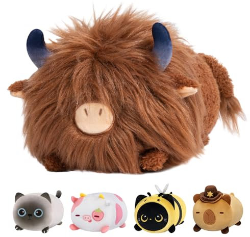 Mewaii Weiche Hochland Kuh Plüsch 40CM Kawaii Kuschelige Squishy Geschenke für Mädchen