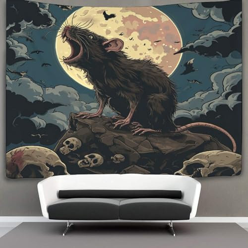 NAHCBIOT Mouse Tapestry Wall Tapestry Colorful Tapestry Wall Hanging for Bedroom，for Men, Boys And Teens Cool Poster 100cmx150cm