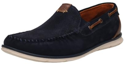 bugatti Herren Schnürstiefel, Männer Stiefel Kaltfutter,Chukka Boots,schnürung,Boots,Winterstiefel,Winterschuhe,Dark Blue (4100),46 EU/EU UK