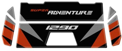 ADESIVO SPORTELLO SERBATOIO RESINA 3D COMPATIBILE CON KTM 1290 SUPER ADVENTURE S 2023-2024 AST-SAS1290-23-24 (Argento)
