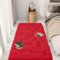 GOUTUI Shaggy Hochflor Teppich Wohnzimmer 90 x 140 cm Weich & Schmutzabweisend Warmer Fellteppich Wohnzimmer Deko für Stühle Sofa Schlafzimmer Kinderzimmer, Rot