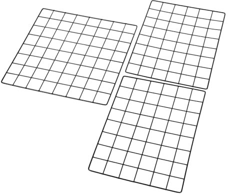 ABOOFAN 3stücke Drahtgitterwand Wandgitter-Organizer Gitterwandpaneel Drahtgitterpaneele Drahtgitterwandpaneel Gitter Wand Wanddekoration Aus Bilderrahmen-wandgitter Fotoständer Bilderaufb