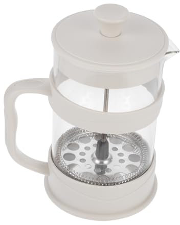 Cabilock Jarra De Vidrio Para Café De Cafetera Teapot Con Prensa Francesa Diseño Compacto y Moderno Para Oficina y Hogar Extracción Aromática Sin Filtro