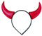 Teufelshörner Haarreif, Teufel Hörner Rot Stirnband, Teufelsohren Headband Kopfschmuck, Teufel Kostüm Damen Kinder Haarschmuck Accessoire, Teufel Zubehör für Karneval Halloween Fasching Party