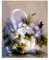 Cooiiye Lila Blumenkorb Malen Nach Zahlen Erwachsene Acrylfarbe auf Leinwand Malen Nach Zahlen,DIY Rahmen Handgemalt Ölgemälde Set mit Pinseln Paint by Numbers Kunsthandwerk Home Decor 55x70cm