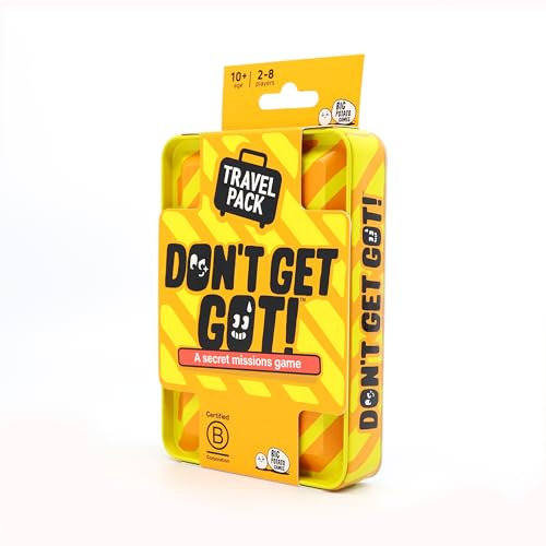 Big Potato Don’t Get Got: Travel Edition – Hilarious Secret Missions Game for 2–8 Players | Compact Party Game for Travel, Family Gatherings & Outdoor Fun | Play Anytime, Anywhere