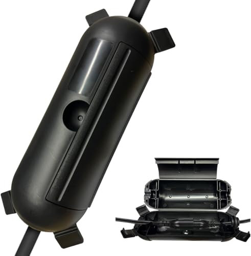 Outdoor Socket Box Waterproof, Dicio Plus IP54 Outdoor Electrical Box Junction Box Waterproof Box Used for Extension Lead, Plug Sockets, Christmas Holiday Decoration