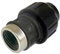 S&M 725340 - Raccord en polyéthylène avec filetage femelle avec renfort en acier Ø 40 mm x 1/¼ noir | Conçu comme liaison rapide pour tuyaux d'arrosage de 40 mm, résiste aux hautes pressions