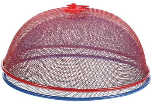 MAGICLULU 2 Stück Edelstahl Lebensmittelabdeckungen Netzzelt Mit Griff 24cm Schutz Vor Insekten Und Staub Wiederverwendbar Für Küche Und Picknick