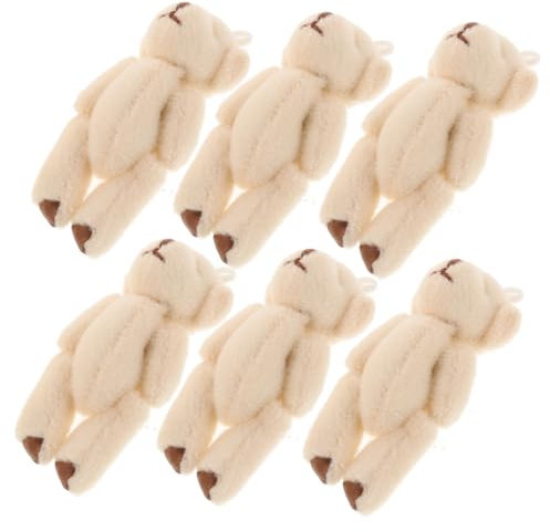 Warmhm 6stücke Plüschbär Kleine Bären Miniatur-plüschbär-Kollektion Weicher Plüschbär Für Babypartys Partygeschenke Und Weihnachtsdekorationen