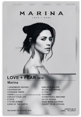 AXAYNIMD Marina And The Diamonds Album Design Poster Dekorative Malerei Leinwand Wandkunst Wohnzimmer Poster Schlafzimmer Malerei 16x24inch(40x60cm)