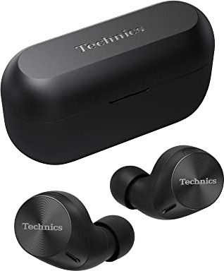 Technics EAH-AZ60M2 Wireless Earbuds with Noise Cancelling, 3 Device Multipoint Bluetooth, Comfortable In-Ear headset, Wireless Charging, Black (Renewed)