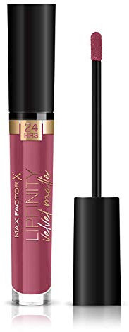 Max Factor, Rossetto Matte Liquido Lipfinity Velvet, Idratante, Waterproof e No Transfer, 5 Matte Merlot