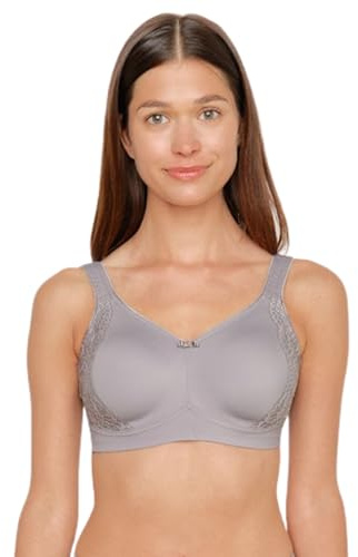 Susa Minimizer BH Damen ohne Bügel I London I Damen-BHS mit Minimizer Schnittform, verkleinert die Brüste optisch I Gemoldete Cups, breite Träger I Frosty Lavender I 70F