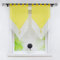 Joyswahl Scheibengardine Voile Bistrogardinen mit Quaste Panneaux, Zweifarbig »Lydia« Doppelschicht Kurzstore mit Schlaufen BxH 60x120cm Gelb/Weiß 2 Stück