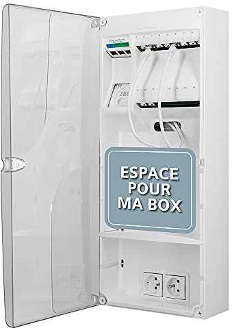 Coffret de communication Grade 3 TV avec actifs 10 RJ45