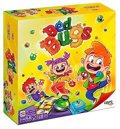 Cayro - Juego Bed Bugs - Juego de Mesa 5 Años - Atrapa Bolas con el Cuerpo - Estrategia y Habilidad - Juego para Niños - Diversión en Familia - para Todas Las Edades