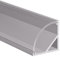 Alumino | LED Aluminiumprofil Eloxiert | 200 cm | Eckprofil | Klare Abdeckung | für 16 mm LED-Streifen | kompatibel mit Philips Hue | 2m | Spree